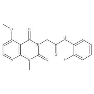 N-(2-fluorophenyl)-2-(5-methoxy-1-methyl-2,4-dioxo-1,2-dihydropyrido[2,3-d]pyrimidin-3(4H)-yl)acetamide Structure