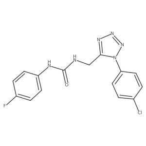 1-((1-(4-chlorophenyl)-1H-tetrazol-5-yl)methyl)-3-(4-fluorophenyl)urea Structure