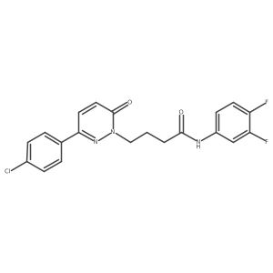 4-(3-(4-chlorophenyl)-6-oxopyridazin-1(6H)-yl)-N-(3,4-difluorophenyl)butanamide Structure