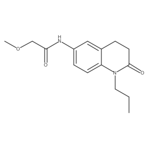 2-methoxy-N-(2-oxo-1-propyl-1,2,3,4-tetrahydroquinolin-6-yl)acetamide Structure
