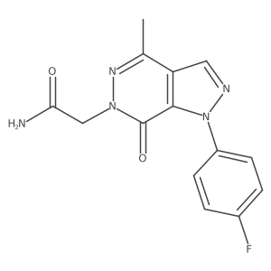 2-(1-(4-fluorophenyl)-4-methyl-7-oxo-1H-pyrazolo[3,4-d]pyridazin-6(7H)-yl)acetamide Structure