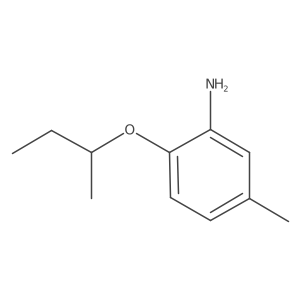 2-(Butan-2-yloxy)-5-methylaniline Structure