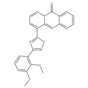 6-[3-(2,3-dimethoxyphenyl)-1,2,4-oxadiazol-5-yl]-11H-pyrido[2,1-b]quinazolin-11-one Structure