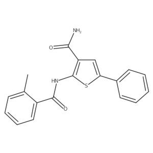 2-(2-Methylbenzamido)-5-phenylthiophene-3-carboxamide Structure