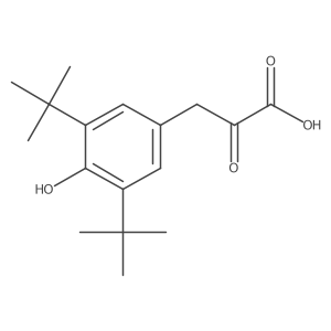 3-(3,5-Di-tert-butyl-4-hydroxyphenyl)-2-oxopropanoic acid Structure