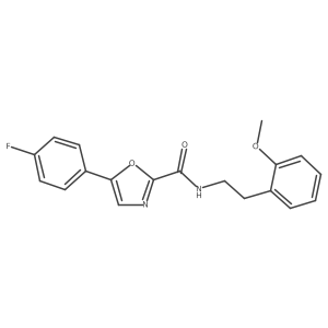 5-(4-fluorophenyl)-N-(2-methoxyphenethyl)oxazole-2-carboxamide Structure