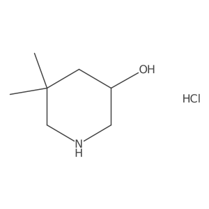 5,5-Dimethylpiperidin-3-ol hydrochloride Structure