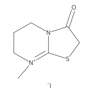 8-methyl-3-oxo-2H,3H,5H,6H,7H-[1,3]thiazolo[3,2-a]pyrimidin-8-ium iodide结构式