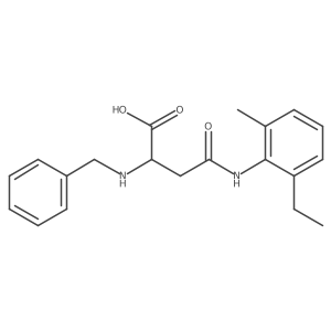 2-(Benzylamino)-4-((2-ethyl-6-methylphenyl)amino)-4-oxobutanoic acid结构式