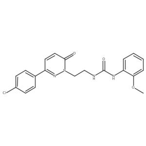 1-(2-(3-(4-chlorophenyl)-6-oxopyridazin-1(6H)-yl)ethyl)-3-(2-methoxyphenyl)urea Structure