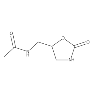 5-Acetylaminomethyl-2-oxazolidinone结构式