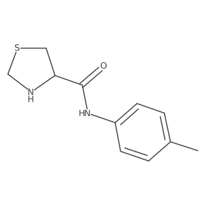 N-(4-methylphenyl)-1,3-thiazolidine-4-carboxamide Structure