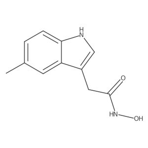 N-Hydroxy-5-methyl-1H-indole-3-acetamide结构式