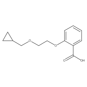 2-[2-(Cyclopropylmethoxy)ethoxy]benzoic acid结构式
