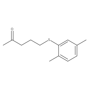 5-[(2,5-Dimethylphenyl)sulfanyl]pentan-2-one Structure