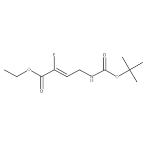 (e)-Ethyl 4-(tert-butoxycarbonylamino)-2-fluorobut-2-enoate Structure