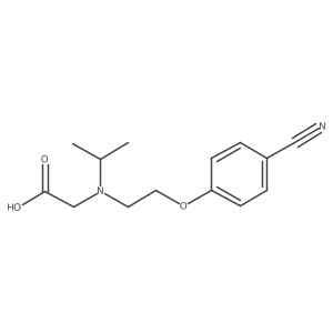 N-[2-(4-Cyanophenoxy)ethyl]-N-(1-methylethyl)glycine结构式