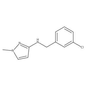 N-[(3-chlorophenyl)methyl]-1-methyl-pyrazol-3-amine Structure