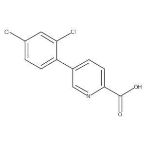 5-(2,4-Dichlorophenyl)picolinic acid Structure