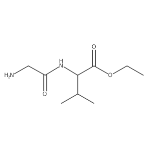 ethyl (2R)-2-(2-aminoacetamido)-3-methylbutanoate结构式