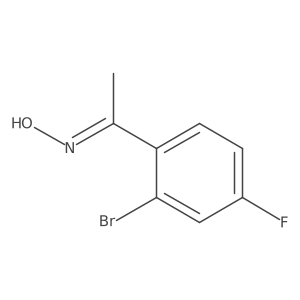 (E)-N-[1-(2-bromo-4-fluorophenyl)ethylidene]hydroxylamine Structure