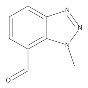 1-Methyl-1H-benzo[d][1,2,3]triazole-7-carbaldehyde结构式