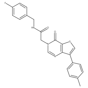 N-(4-fluorobenzyl)-2-[7-(4-methylphenyl)-4-oxothieno[3,2-d]pyrimidin-3(4H)-yl]acetamide Structure