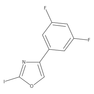 4-(3,5-Difluorophenyl)-2-iodooxazole Structure