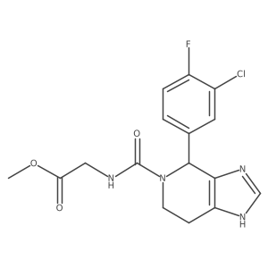methyl N-{[4-(3-chloro-4-fluorophenyl)-1,4,6,7-tetrahydro-5H-imidazo[4,5-c]pyridin-5-yl]carbonyl}glycinate Structure