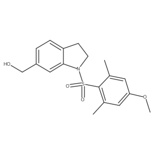 (1-(4-Methoxy-2,6-dimethylphenylsulfonyl)indolin-6-yl)methanol结构式