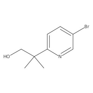 2-(5-Bromopyridin-2-yl)-2-methylpropan-1-ol结构式