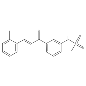 (Z)-N-(3-(3-(o-tolyl)acryloyl)phenyl)methanesulfonamide结构式