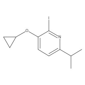 3-Cyclopropoxy-2-iodo-6-isopropylpyridine结构式