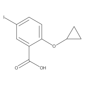 2-Cyclopropoxy-5-iodobenzoic acid结构式