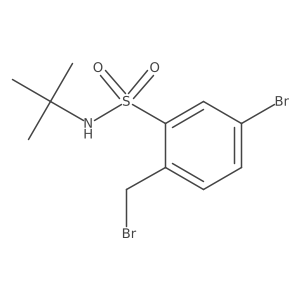 5-Bromo-2-(bromomethyl)-n-(tert-butyl)benzenesulfonamide结构式