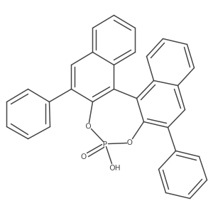 (11bS)-4-Hydroxy-2,6-diphenyldinaphtho[2,1-d:1',2'-f][1,3,2]dioxaphosphepine 4-oxide Structure