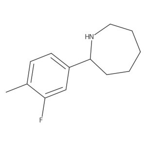 2-(3-Fluoro-4-methylphenyl)azepane Structure