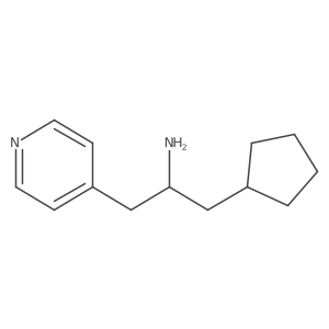 1-Cyclopentyl-3-(pyridin-4-yl)propan-2-amine Structure