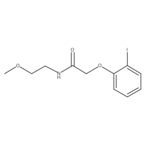 2-(2-iodophenoxy)-N-(2-methoxyethyl)acetamide Structure