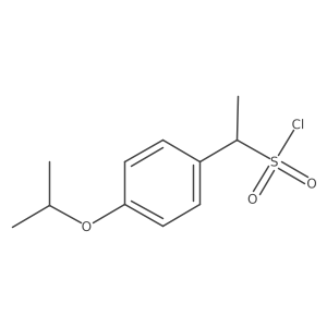 1-[4-(Propan-2-yloxy)phenyl]ethane-1-sulfonyl chloride结构式