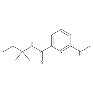2-Pyridinecarboxamide, N-(1,1-dimethylpropyl)-6-(methylamino)-结构式