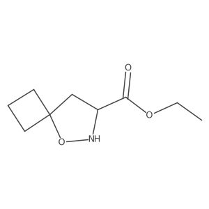 Ethyl 5-oxa-6-azaspiro[3.4]octane-7-carboxylate结构式