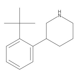 3-(2-Tert-butylphenyl)piperidine Structure