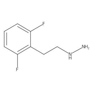 1-(2,6-Difluorophenethyl)hydrazine结构式