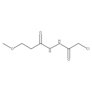 2-chloro-N'-(3-methoxypropanoyl)acetohydrazide Structure