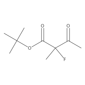 1,1-Dimethylethyl 2-fluoro-2-methyl-3-oxobutanoate结构式