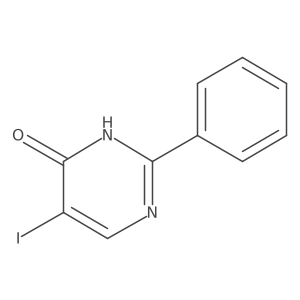 5-Iodo-2-phenylpyrimidin-4(3H)-one结构式