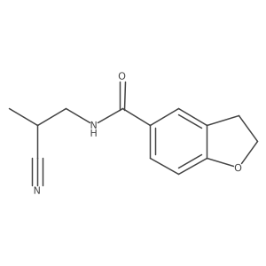 5-Benzofurancarboxamide, N-(2-cyanopropyl)-2,3-dihydro-结构式