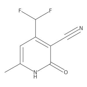 3-Cyano-4-(difluoromethyl)-2-hydroxy-6-methylpyridine Structure