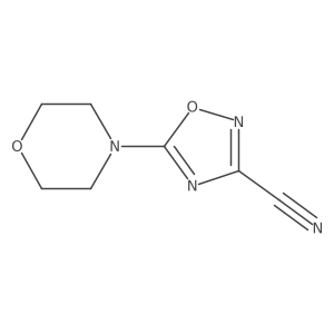 5-(4-Morpholinyl)-1,2,4-oxadiazole-3-carbonitrile Structure